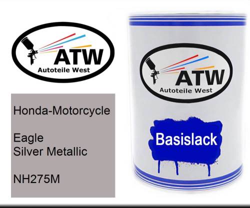 Honda-Motorcycle, Eagle Silver Metallic, NH275M: 500ml Lackdose, von ATW Autoteile West.